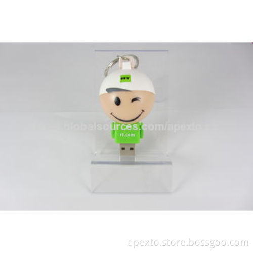 Lovely Cartoon USB Flash Drive with 8 and 16GB Capacity, Supports Plug-and-play Function